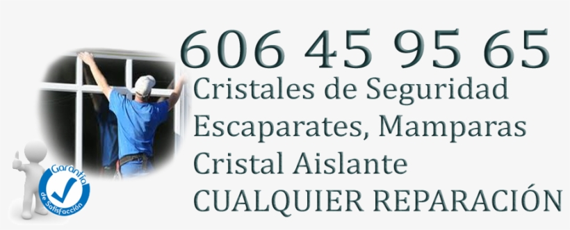 Cristaleros Profesionales En Madrid Fuente Carrantona - Banner, transparent png #7879703