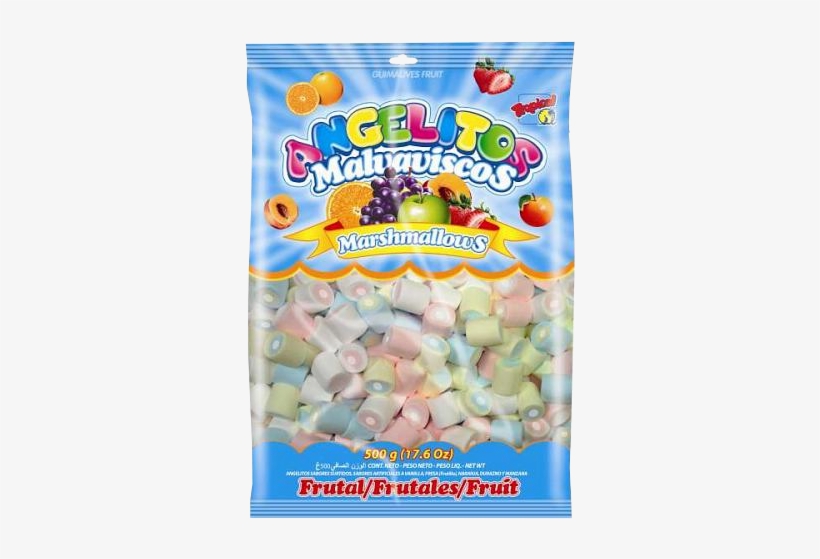 Confiteca Malvavisco Angelitos Cilindros Frutales 500g - Productos Guandy, transparent png #7879809