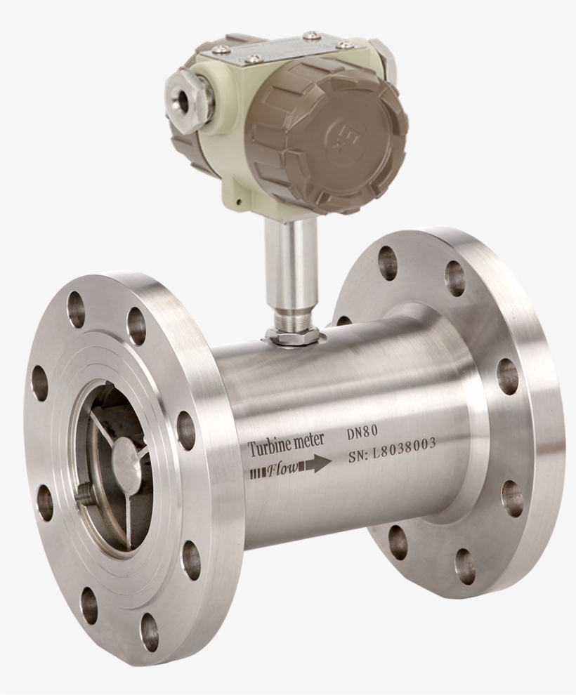 Stainless Steel Gas Flow Turbine Meter - Turbine Flowmeter, transparent png #7880099