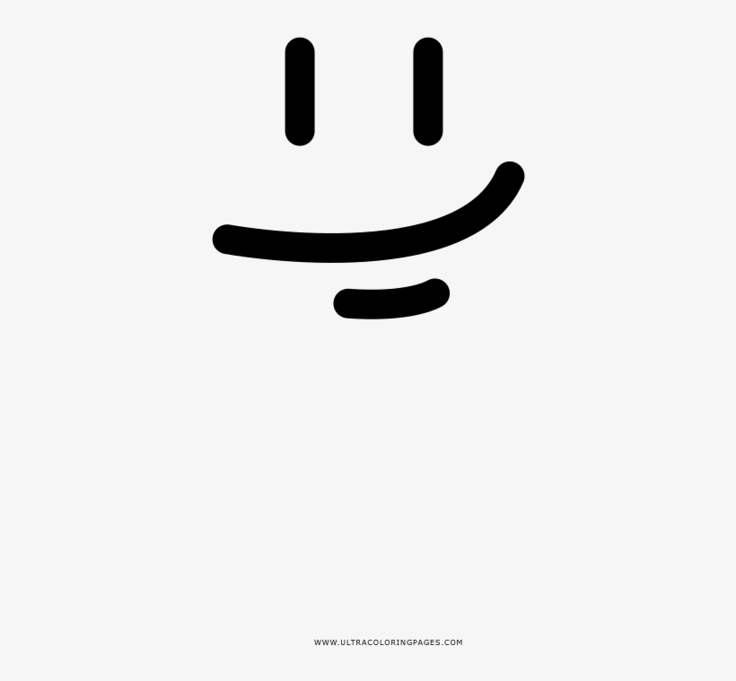 Smirk Coloring Page - Illustration, transparent png #7880519