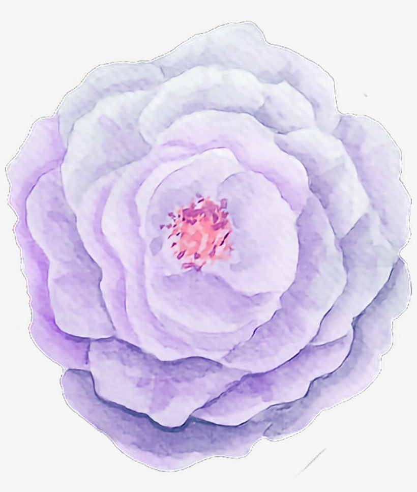 Pink Sticker - Watercolor Painting, transparent png #7880717