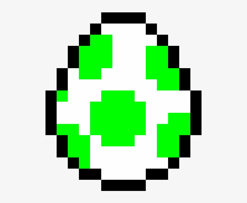 Yoshi Egg - Yoshi Egg Pixel, transparent png #7881033