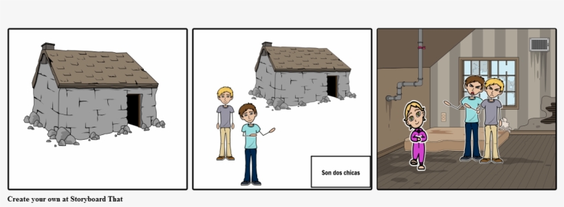 Casa Casa Chicas Reñir - Cartoon, transparent png #7881075