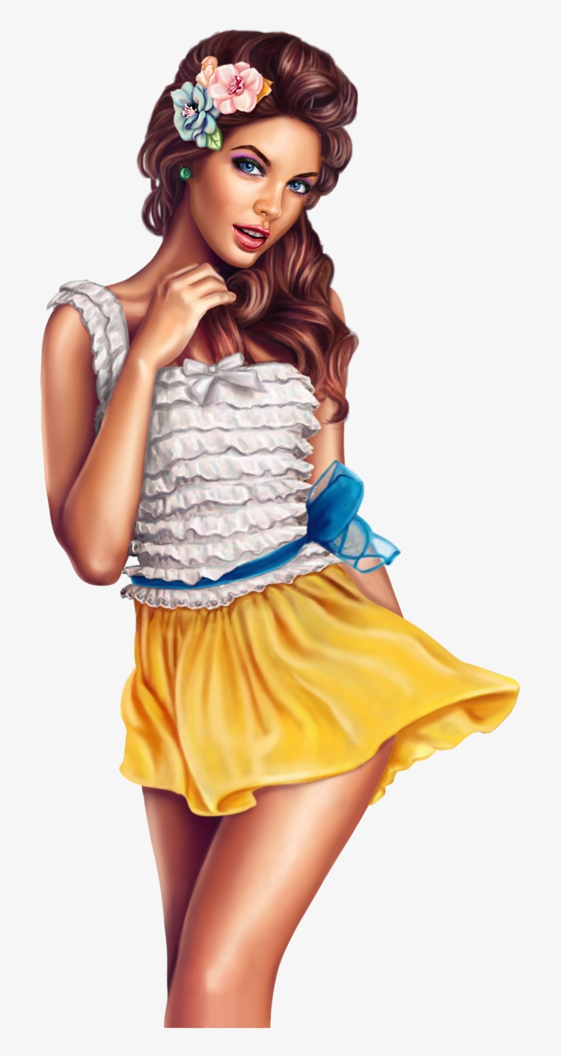 Pinturas, Dibujos, Chica De Ilustración, Ilustraciones - Illustration, transparent png #7881270