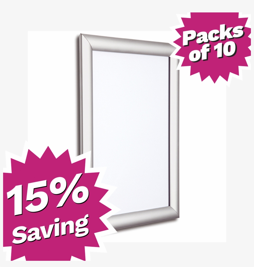 Satin Silver Poster Frames Snap Shut Frame, transparent png #7881885