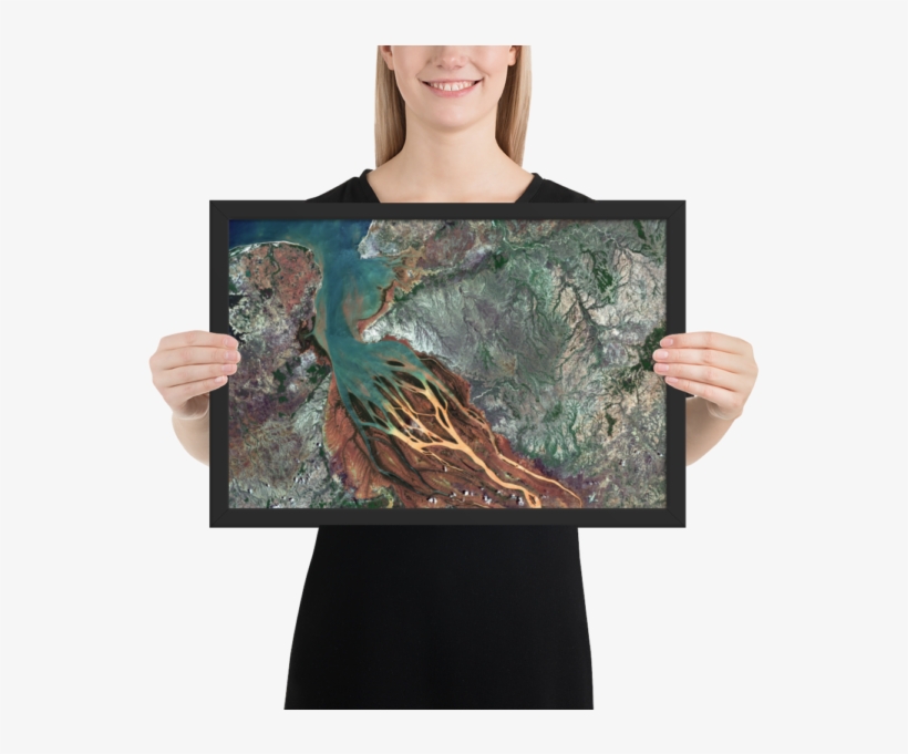 Framed Betsiboka River Delta, Madagascar Poster - Poster, transparent png #7881916