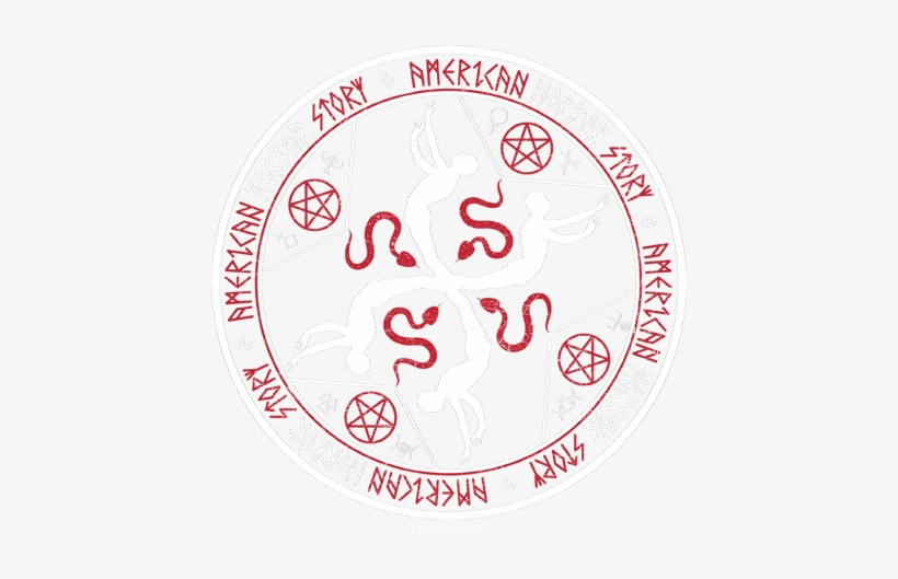 American Horror Story Coven Serpent Sigil Men's Regular - Circle, transparent png #7881997