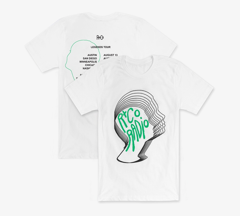Rco Radio Large White T-shirt - T-shirt, transparent png #7882032