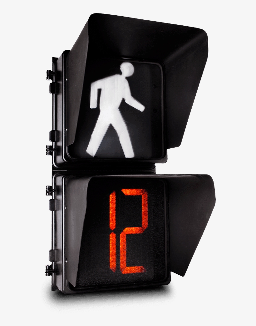 Superposed Pedestrian Signals - Countdown Pedestrian Signal, transparent png #7882172