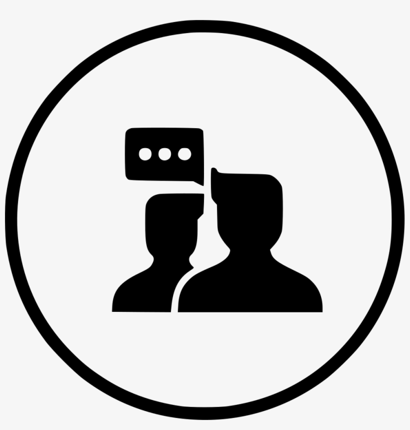 Group Talk Discussion Chat Communication Svg Png Icon, transparent png #7884029