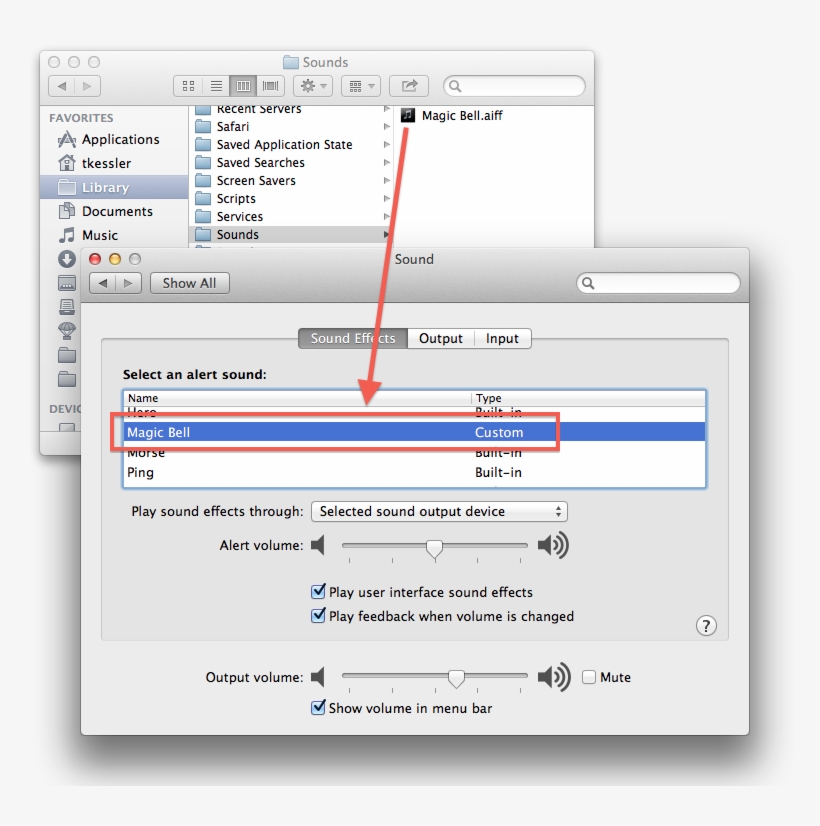 Place Custom Sounds In The /library/sounds/ Folder - Mac Os X Lion Finder, transparent png #7884078