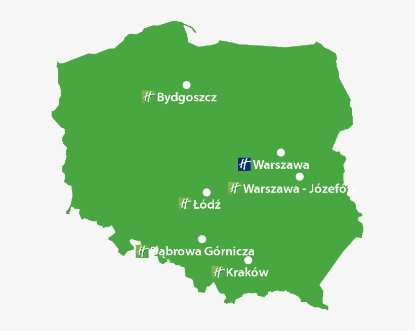 Holiday Inn Hotels In Poland - Poland Map Icon, transparent png #7884198