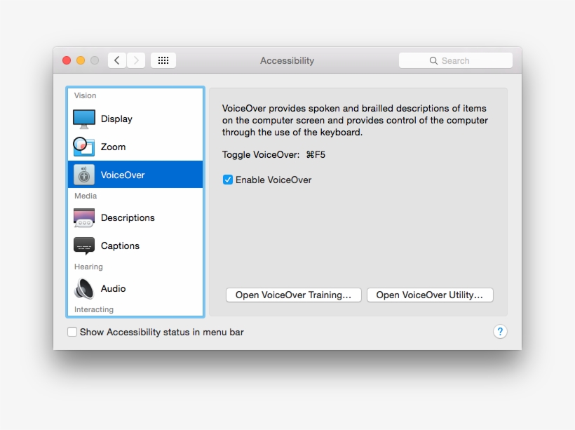 Apple Os X - Voice Over Key Mac, transparent png #7884290