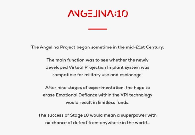 Angelina 10 Short Scifi Ai Indiegogo Blurb - Document, transparent png #7884852