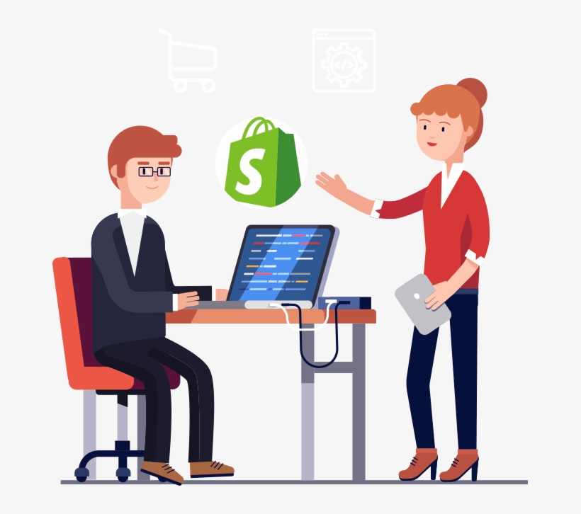 Shopify Design And Development - Manager Cartoon, transparent png #7885925