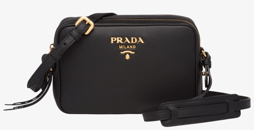 1bh082 2bbe F0002 V Noo Slf - Prada Leather Double Strap Bag, transparent png #7886431
