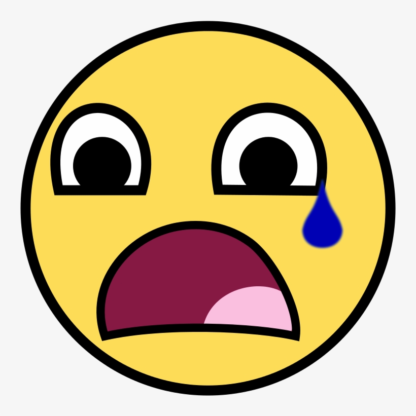 File - Sadsmiley - Svg - Surprised Smiley Png, transparent png #7886579