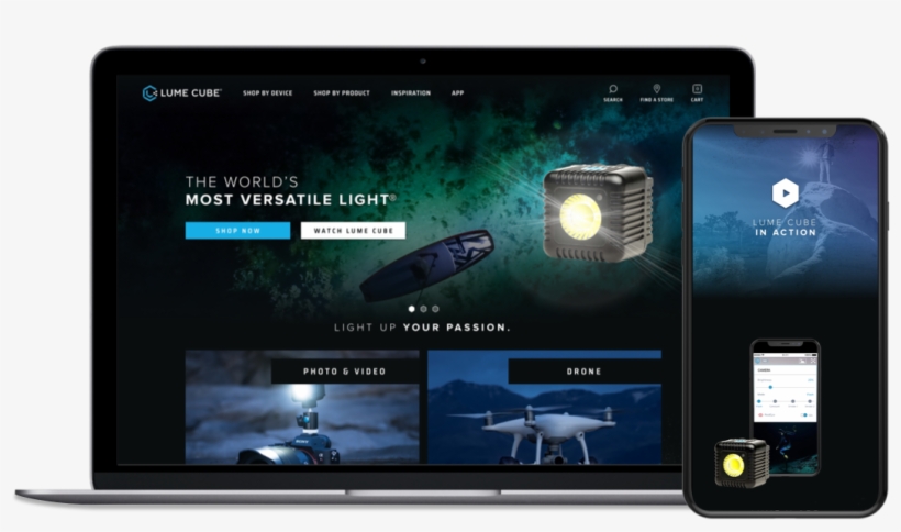 Mobile Responsive Shopify Theme For Lumecube - Iphone, transparent png #7886839