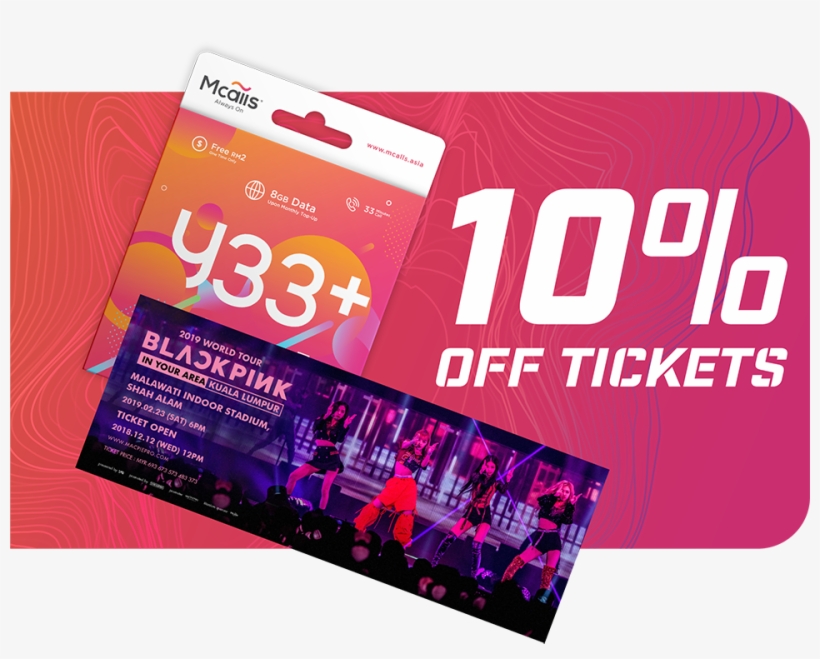 Redemption Start From 12th December - Blackpink Ticket Malaysia 2019, transparent png #7886940