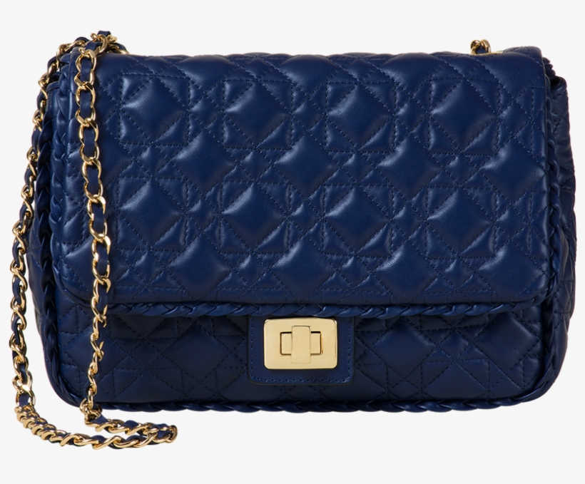 Big Quilted Leather Bag - Santi Borse, transparent png #7887230