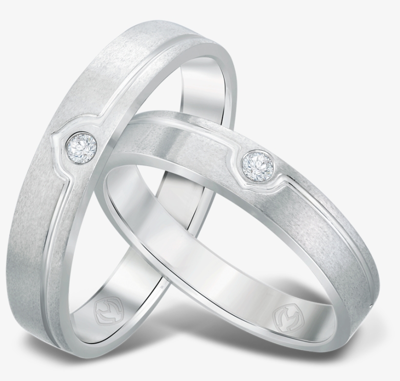 A Pair Of Wedding Rings With @0 - Pre-engagement Ring, transparent png #7887393