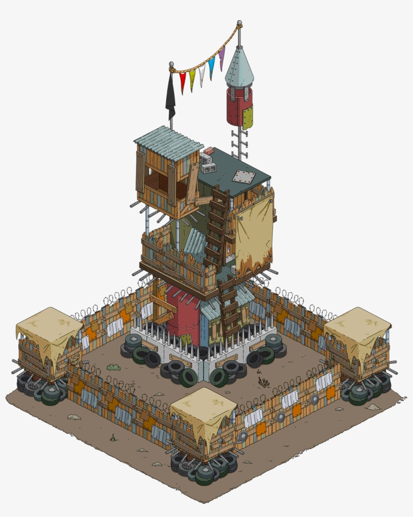 Junk Base - Simpsons Tapped Out Junk Base, transparent png #7887420