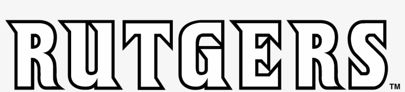 Rutgers Scarlet Knights Logo Black And White - Calligraphy, transparent png #7887446