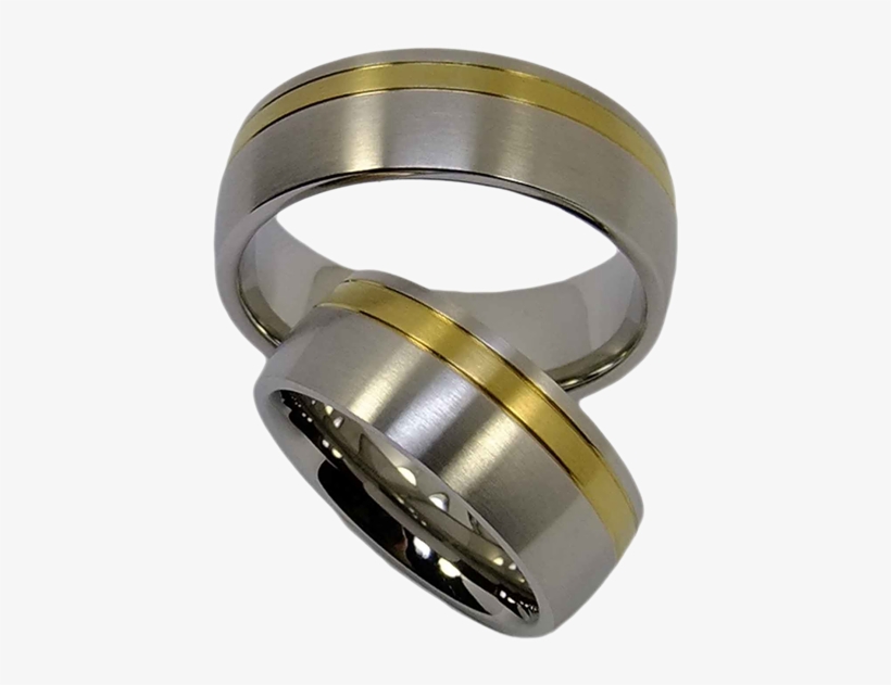 2 Couple Rings Made Of Stainless Steel, transparent png #7887567