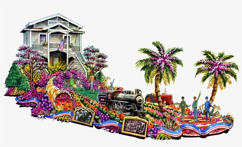 An Artist's Rendering Of The Future, First-ever Sikh - First Rose Parade Floats, transparent png #7888511