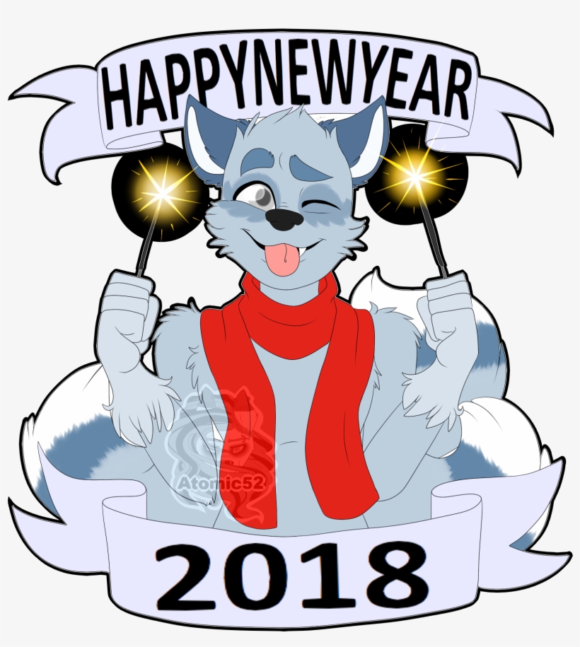 Happy New Year 1 - Cartoon, transparent png #7888977