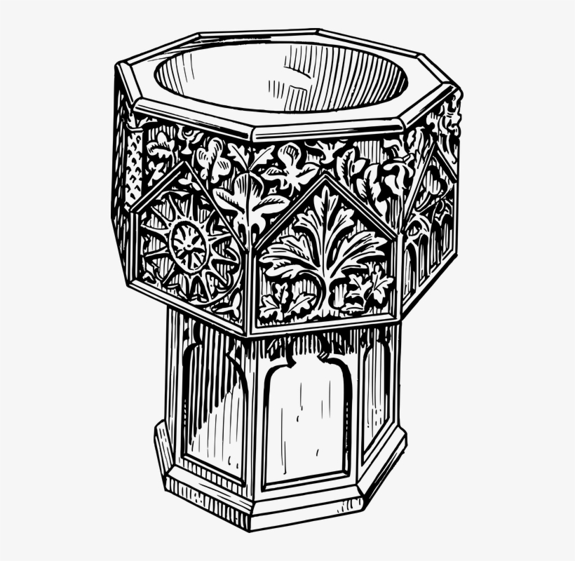 Dåb Png - Baptismal Font Clipart, transparent png #7889104