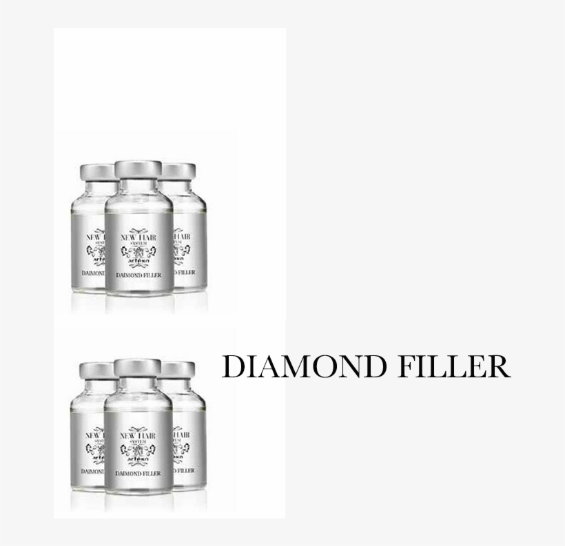 New Hair System Diamond Filler - Glass Bottle, transparent png #7889107