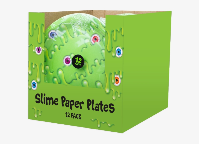 Slime Disposable Paper Plates 23cm - Graphic Design, transparent png #7889185
