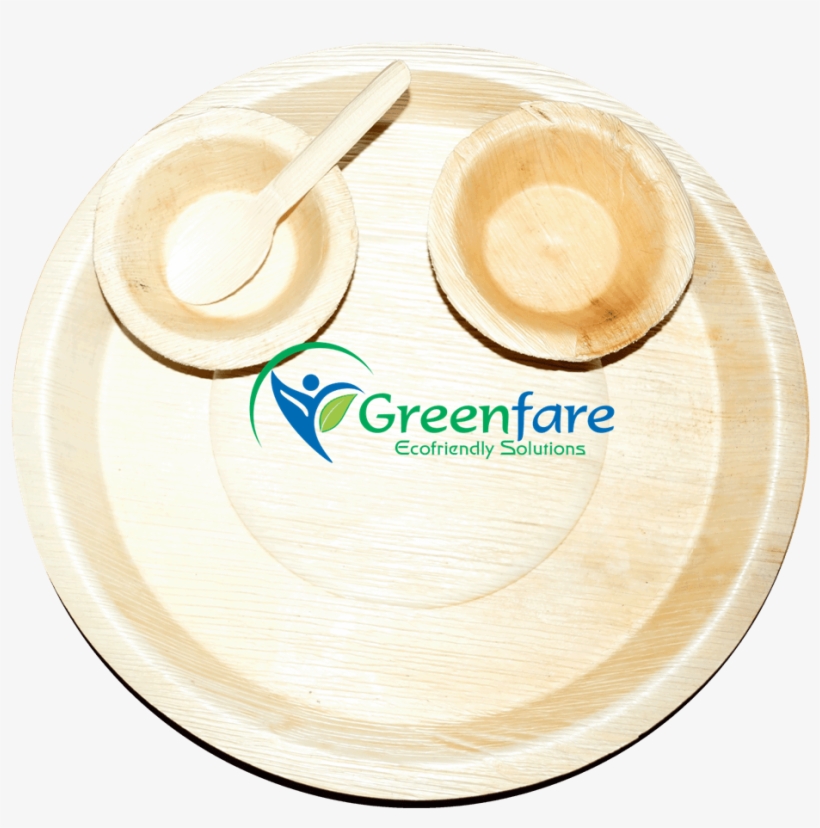 Areca Leaf Plate Combo Set Set Of, transparent png #7889356