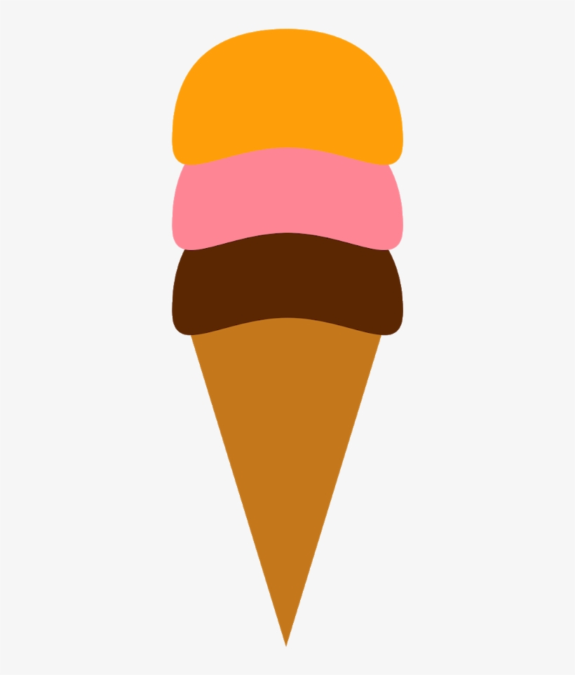 Ice Cream Clipart Design - Ice Cream Cone, transparent png #7889605