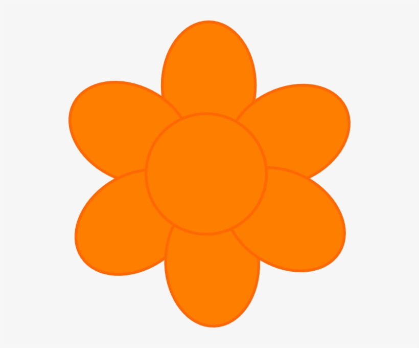 Orange Flower Svg Clip Arts 552 X 600 Px, transparent png #7889653