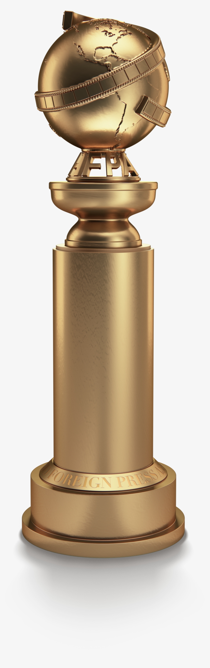 Follow Us - New Golden Globe Statuette, transparent png #7889710