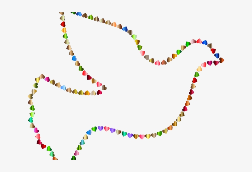 Peace Dove Clipart Love - Paz Paloma Colorida Transparencia, transparent png #7889784