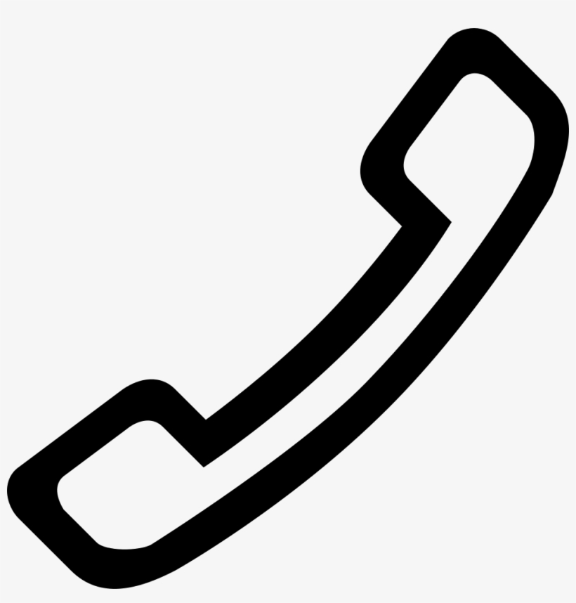 Png File - Grey Phone Outline, transparent png #7890224