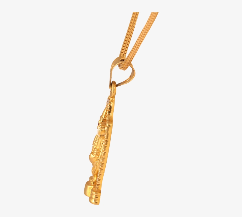 Gold Embossed Tirupati Balaji Pendant - Pendant, transparent png #7890984