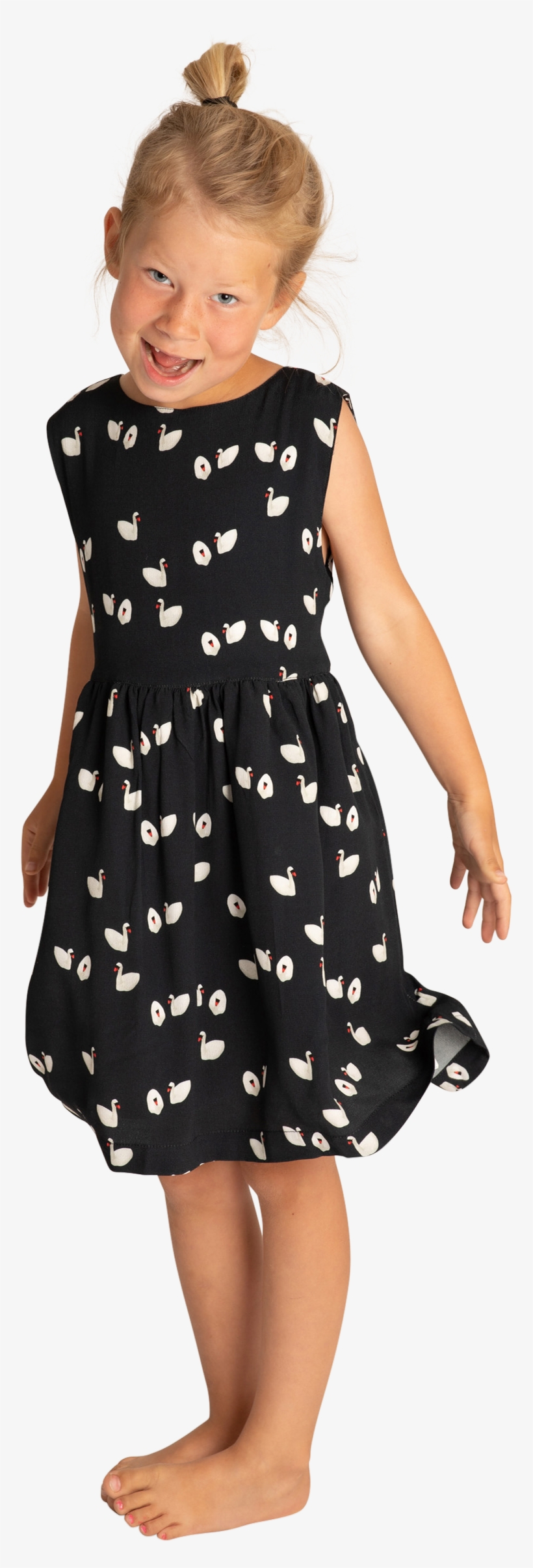 Em Sandy Dress Kids Swan Navy - Girl, transparent png #7891332