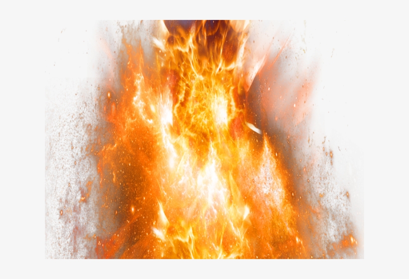 Flames Clipart Realistic Fire Flame - Cassini Crashing Into Saturn, transparent png #7892572