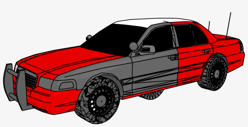 Ford Crown Victoria Fire Chief's Car Clipart - Crown Vic Clipart, transparent png #7892796