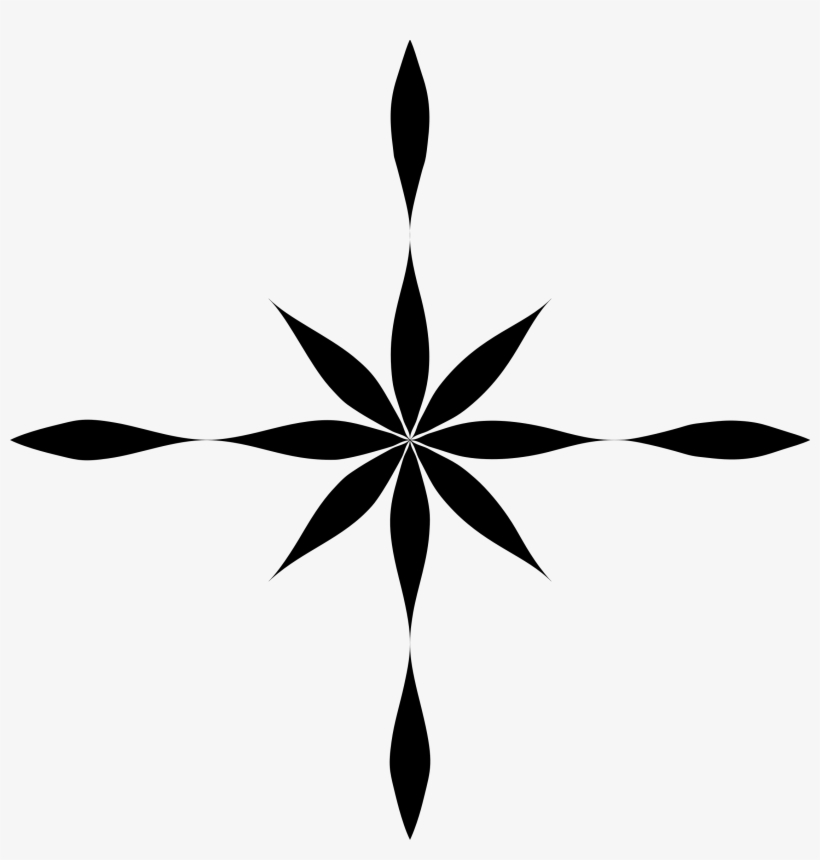 Abstract Clipart Symmetrical Flower - Flower Star Icon, transparent png #7893261