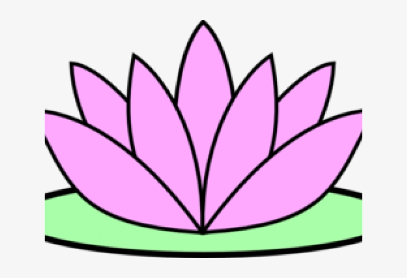 Lotus Clipart - Lotus Flower Easy Drawing, transparent png #7893745