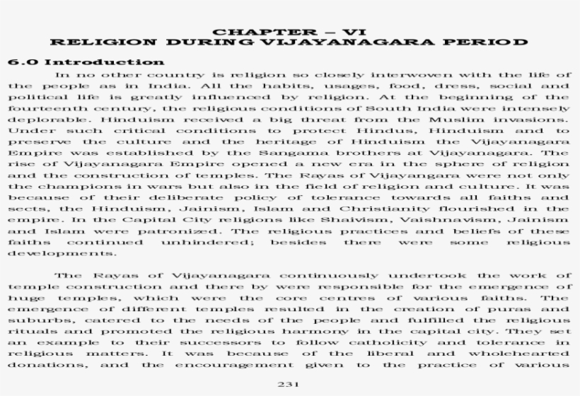 Chapter Vi Religion During Vijayanagara - Document, transparent png #7893844