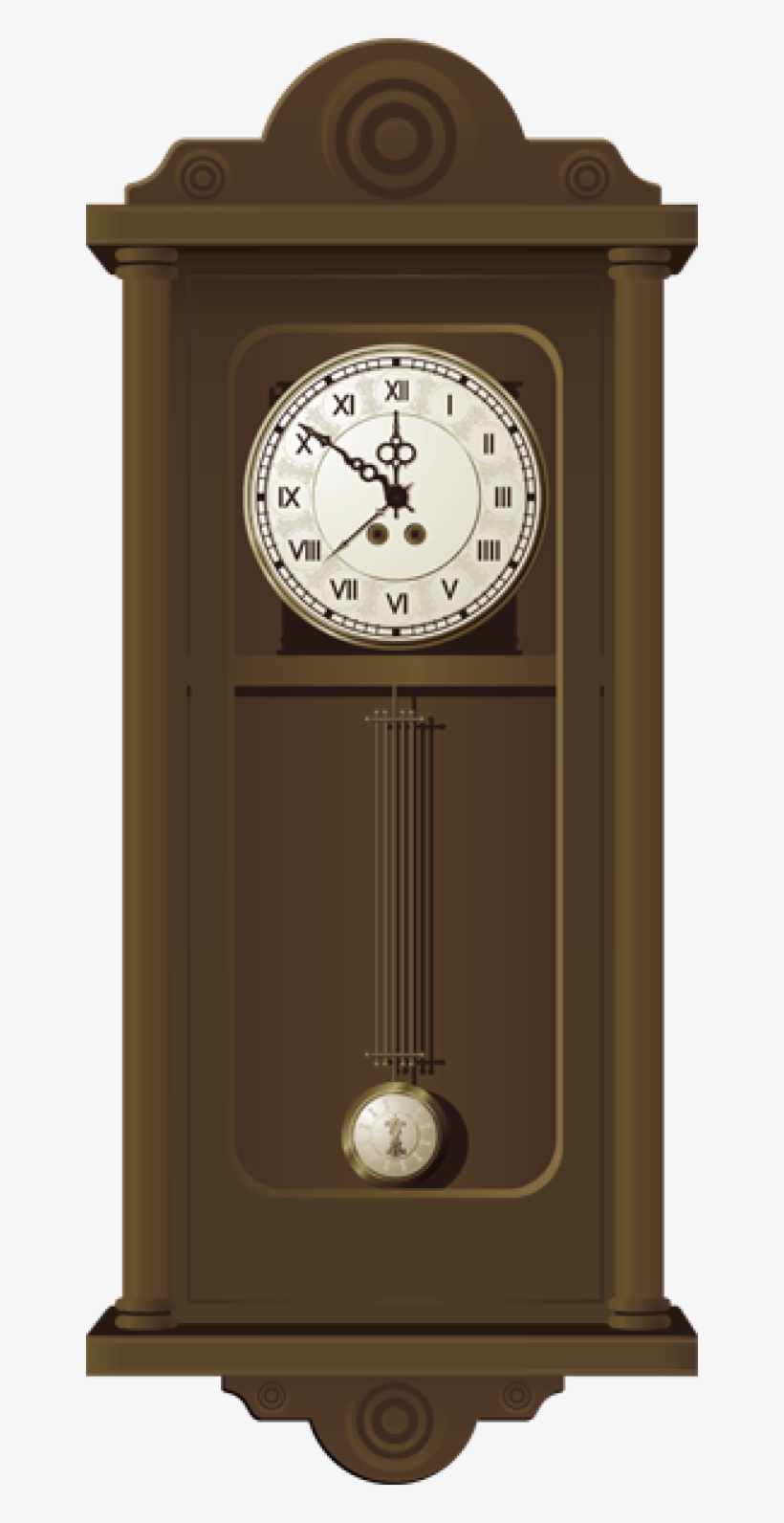 Wooden Wall Clock - Quartz Clock, transparent png #7894040