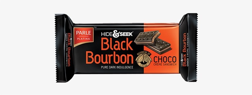 Hide & Seek Black Bourbon Choco - Bourbon Dark Chocolate Biscuit, transparent png #7894334