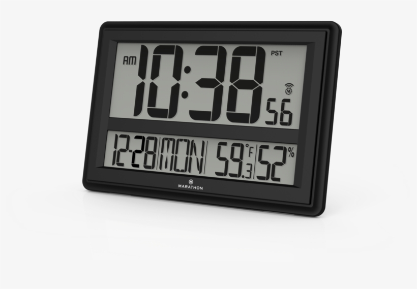 Atomic Alarm Clock - Marathon Digital Atomic Wall Clock, transparent png #7894341