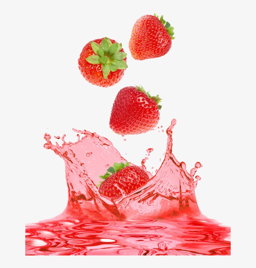 Strawberry Fruit, Strawberry Clipart, Strawberries, - Strawberry Juice Splash Png, transparent png #7894368